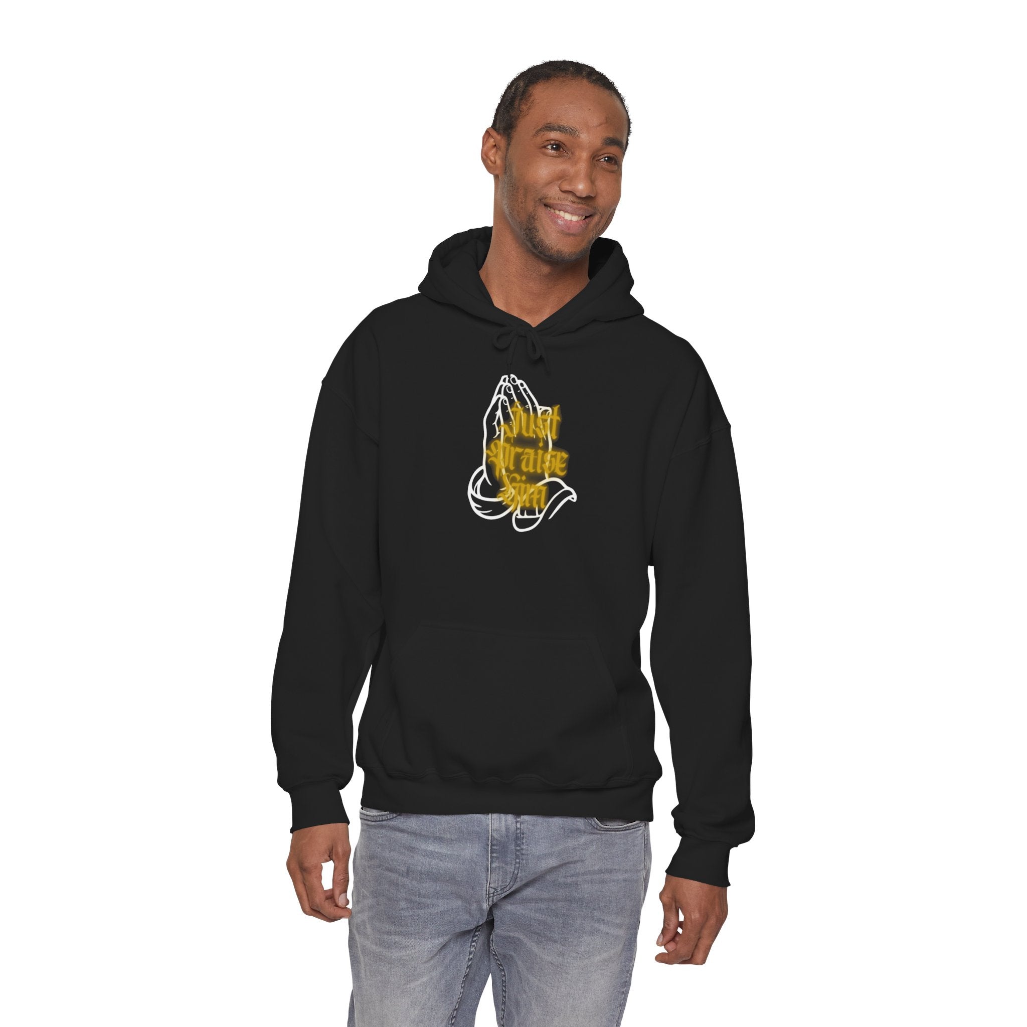 "Just Praise Him" Hoodie — Christian Faith Sweatshirt for Worship & Daily Devotion