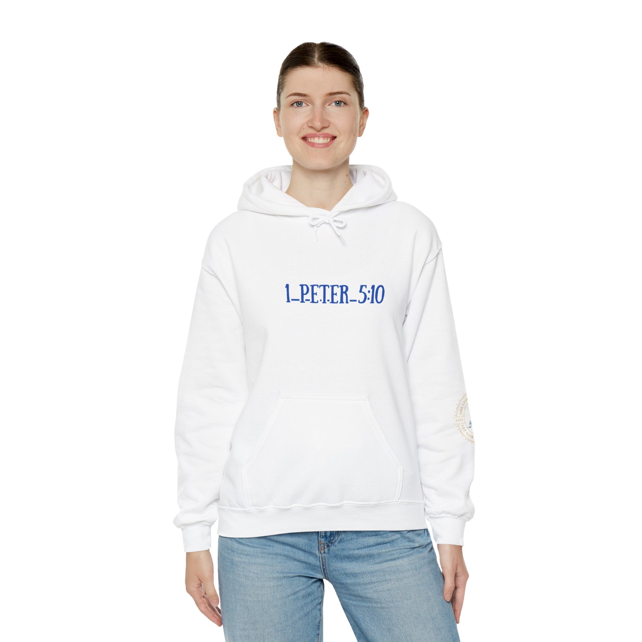 Inspirational - 1 Peter 5:10, Christian Gift, Cozy Hoodie, Faith Apparel, Motivation Wear