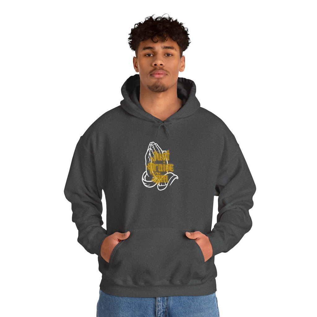 "Just Praise Him" Hoodie — Christian Faith Sweatshirt for Worship & Daily Devotion