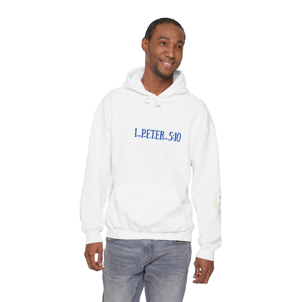 Inspirational - 1 Peter 5:10, Christian Gift, Cozy Hoodie, Faith Apparel, Motivation Wear