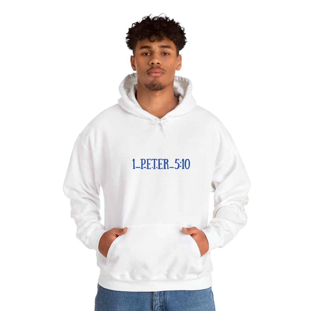 Inspirational - 1 Peter 5:10, Christian Gift, Cozy Hoodie, Faith Apparel, Motivation Wear
